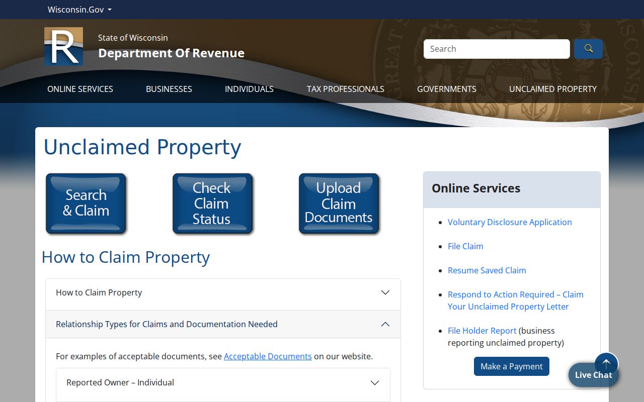 Sun Prairie residents directory Wisconsin unclaimed property search